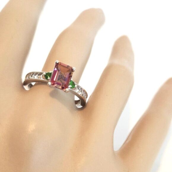 Twilight Topaz - Northern Lights Twilight Topaz Ring SIZE 9 - Picture 8 of 8
